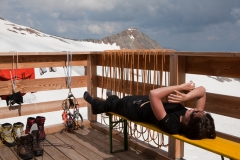 die Terasse der Müllerhütte